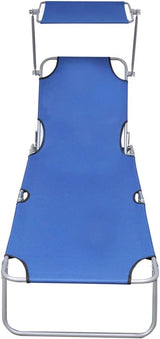 Folding Sun Lounger, Patio Chaise Lounge Chair, Outdoor Recliner Lounge Chair Sun Loungers - Photo 4