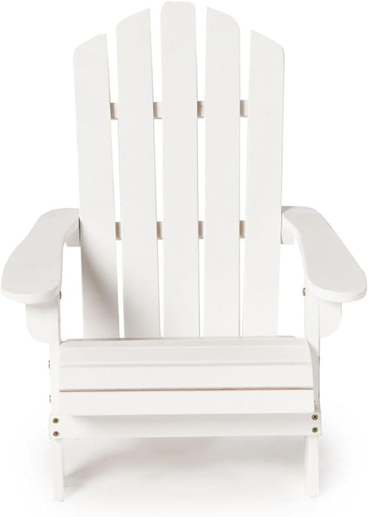 White Small Mini Adirondack Chair 20 L 23 W Painted Solid Wood Little Ones