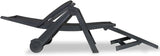 Foldable Sun Lounger Anthracite Plastic 76.8"x28.3" Outdoor Chaise Lounge with 5-Position Recliner Wheels UV Matte for - Photo 4