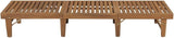 Folding Sun Lounger with Beige Cushion, Adjustable Outdoor Chaise Lounge Bed - Photo 3