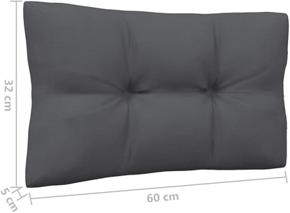 Patio Middle Sofa with Cushions Black Solid Pinewood Outdoor Chairs Furniture Outdoor Patio Furniture Set Suitable for Poolside, Bistro, Patio.