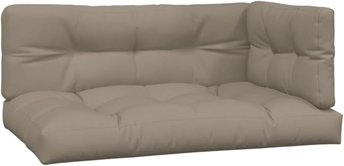 Patio Sofa Set Taupe Solid Acacia Wood Standard Modular Deck Couch Outdoor Sectional for Garden Patio