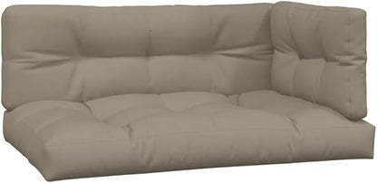 Patio Sofa Set Taupe Solid Acacia Wood Standard Modular Deck Couch Outdoor Sectional for Garden Patio