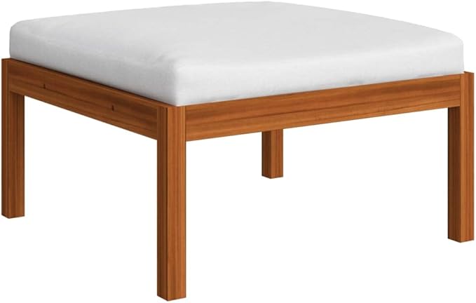 4-Piece Garden Lounge Set with Plush Cushions and Solid Acacia Wood Frame - Photo 9