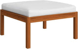 4-Piece Garden Lounge Set with Plush Cushions and Solid Acacia Wood Frame - Photo 9