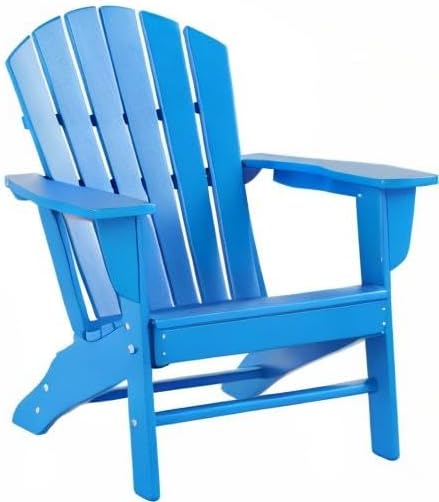 WestinTrends Dylan Outdoor Adirondack Chair (Set of 2), Pacific Blue