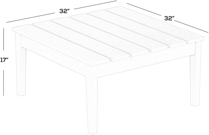 Costaelm Outdoor Side Tables for Patio, Small Patio Conversation Table Weather Resistant Coffee Table - Photo 3