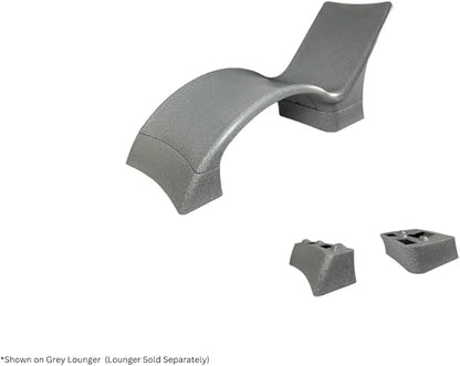 Global Pool Products Lounger Deep Water Kit - Chaise Lounge Chairs Extension - in Pool Elevated Lounger Kit - Gray GPP-LF-DW-G
