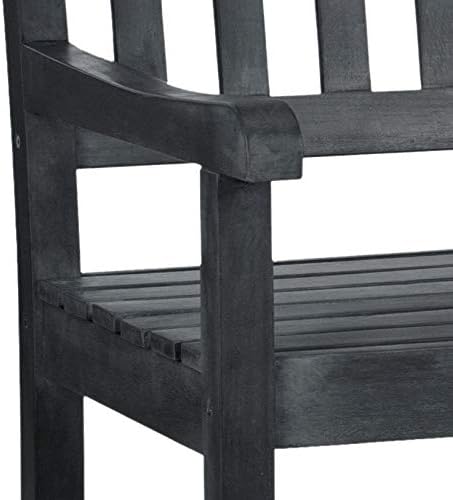 SAFAVIEH Outdoor Collection Mischa Natural Brown Bench