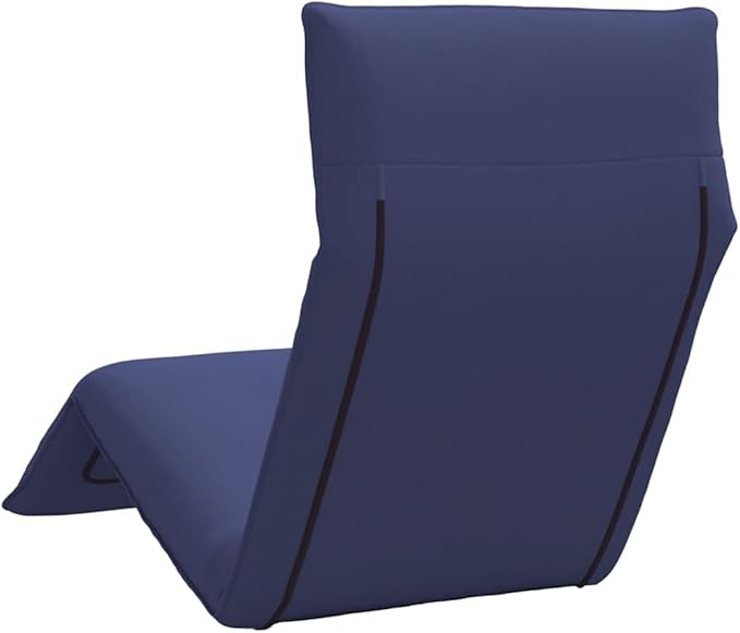 Folding Sun Lounger Navy Blue 175x54x8.5 cm with 5 Recline Positions, Lightweight Portable Outdoor Chaise for Beach - Photo 5