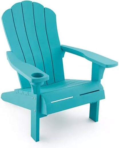 Generic Outdoor Everest Adirondack Chair with Integrated Cupholder (Teal)