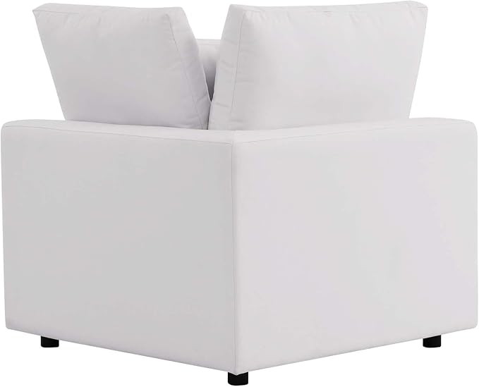 Modway Commix Outdoor Patio Overstuffed Sofa in White - Photo 10