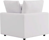 Modway Commix Outdoor Patio Overstuffed Sofa in White - Photo 10