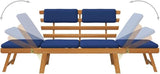 Patio Bench with Cushions, Park Wooden Bench, Garden Bench, Balcony Bench, Outdoor Furniture, Picnic Bench - Photo 6