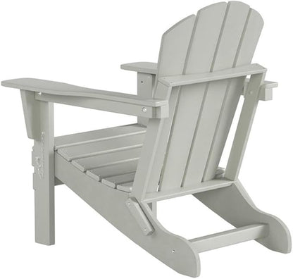 Costaelm Outdoor Folding Chair, Outdoor Seating Folding Firepit Chairs, All Weather Poly Adirondack Chair for Deck Backyard Garden Lawn Pool Patio, Sand