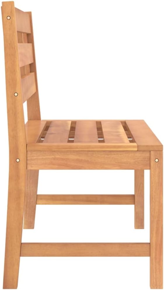Patio Bench Garden Bench Outdoor Bench for Outdoors Porch Entryway Furniture for Yard 44.9" Solid Teak Wood