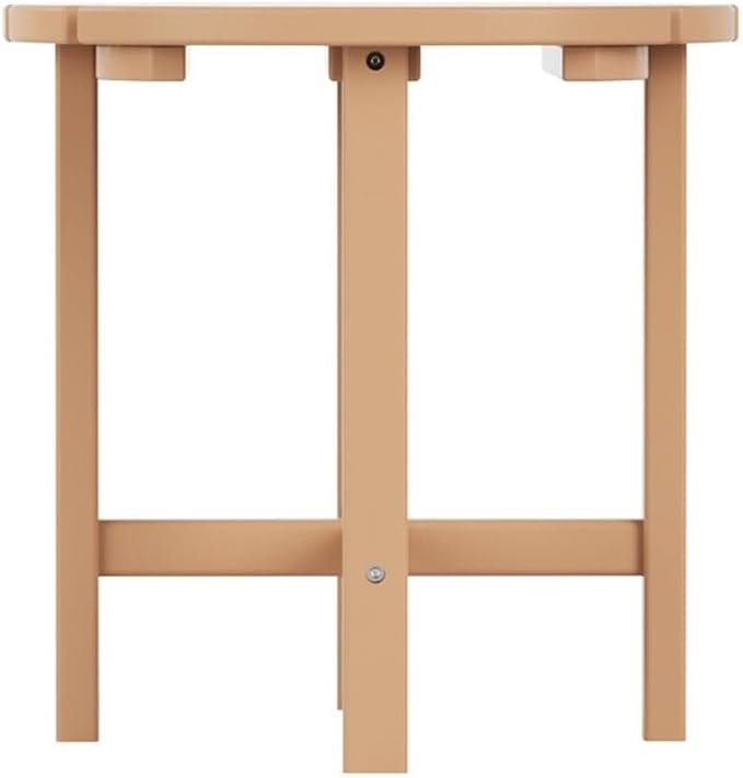 Costaelm Round Outdoor Side Tables, Adirondack Patio Tables for Outside, HDPE Patio End Table Weather Resistant - Photo 5