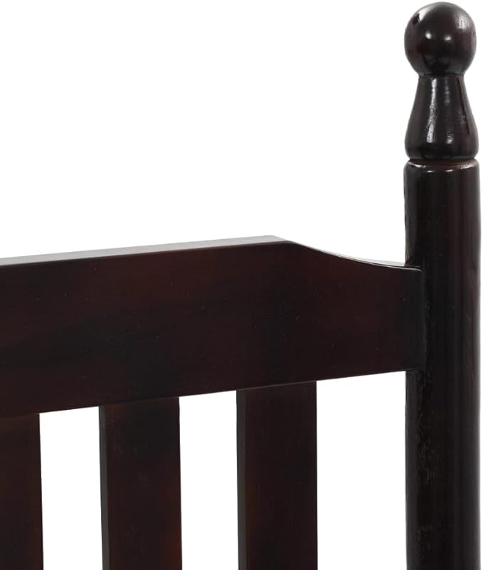 Rocking Chair Brown Poplar Hardwood Standard Durable Outdoor Chairs Patio Chairs for Outdoor Indoor