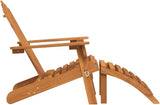 Solid Acacia Wood Folding Adirondack Chair Set of 2 - Photo 6