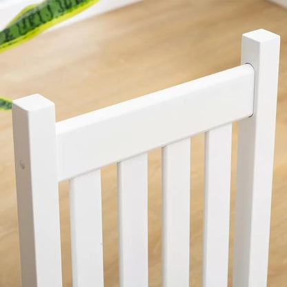 Kid Rocking Chairs ChildToddler Small Baby Wooden Comfy Rocker Chairs Furniture for Nursery Bedroom Livingroom Outdoor Reading Room, Ages 6-10, White