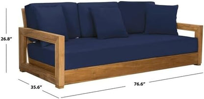 SAFAVIEH Couture Outdoor Collection CPT1004 Bench, Navy