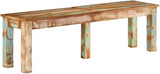 Solid Reclaimed Wood Outdoor Bench for Patio Garden Seating with Rustic Aesthetic and Durable Construction Comfortably - Photo 9