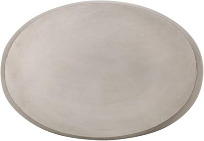 Richie Outdoor Lightweight Concrete Side Table, Light Gray