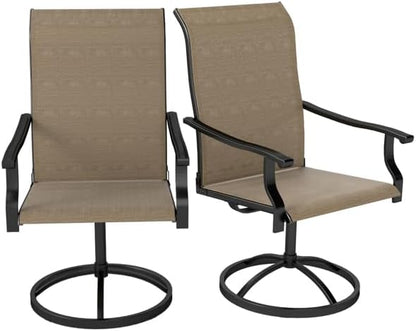Patio Swivel Chairs,Outdoor Garden Bench 、Garden Chair 、Swivel Chairs Set of 2