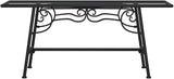 Black Steel Circular Tree Bench for Outdoor Garden and Patio Seating - Photo 4