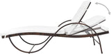 25x76in Adjustable PE Rattan Sun Lounger with Cushion - Photo 5