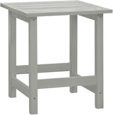 Grey Solid Fir Wood Large Ergonomic Garden Chair and Table Combo with Smooth Matte Finish for Outdoor Relaxation - Photo 8