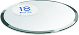 Dulles Glass 18 inch Round Glass Table Top - Tempered - 1/2" Thick Glass Surface, Safe Beveled Edge - Photo 1