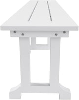 WO WESTIN OUTDOOR HDPE Laguna Trestle 65" Bench,White - Photo 3