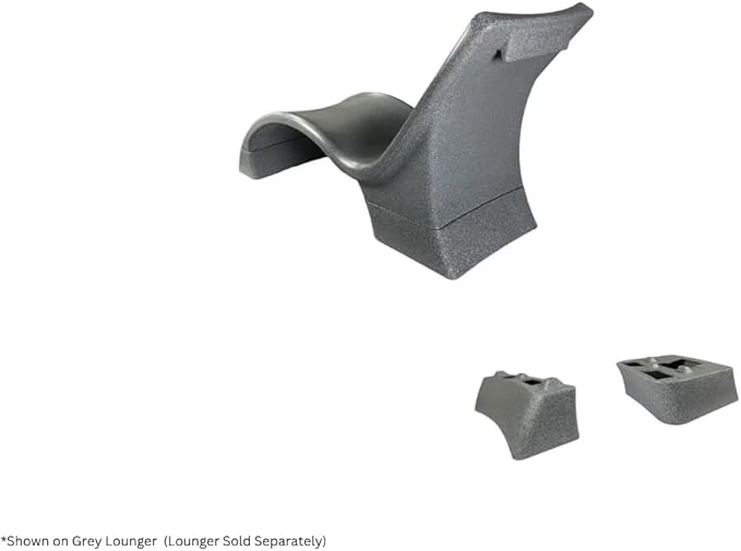 Global Pool Products Lounger Deep Water Kit - Chaise Lounge Chairs Extension - in Pool Elevated Lounger Kit - Gray - Photo 3