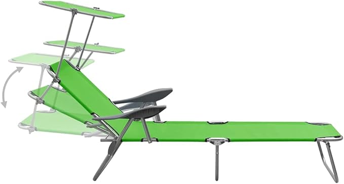 Sun Lounger, Outdoor All-Weather Patio Chaise Lounge Chair, Outdoor Recliner Lounge Chair Sun Loungers, for Garden - Photo 4