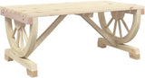 Patio Coffee Table 35.4"x19.7"x15.7" Solid Wood Fir - Photo 3
