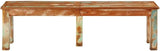 Solid Reclaimed Wood Outdoor Bench for Patio Garden Seating with Rustic Aesthetic and Durable Construction Comfortably - Photo 3