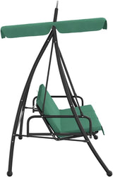 3-Seater Garden Swing Bench, Outdoor Patio Porch Swing with Bed Conversion, Powder-Coated Steel Frame - Photo 4