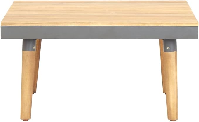 Garden Coffee Table,Square Coffee Table,Wood Coffee Table,Coffee Tables for Living Room,Center Table,Bedroom Side Tables,Slatted Tabletop Design,for Living Room, Study, Bedroom,Solid Acacia Wood