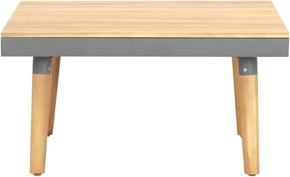 Garden Coffee Table,Square Coffee Table,Wood Coffee Table,Coffee Tables for Living Room,Center Table,Bedroom Side Tables,Slatted Tabletop Design,for Living Room, Study, Bedroom,Solid Acacia Wood