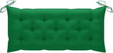 Foldable Bamboo Garden Bench with Removable Cushion, Sturdy Outdoor Furniture for Patio, Balcony, Backyard - Photo 8