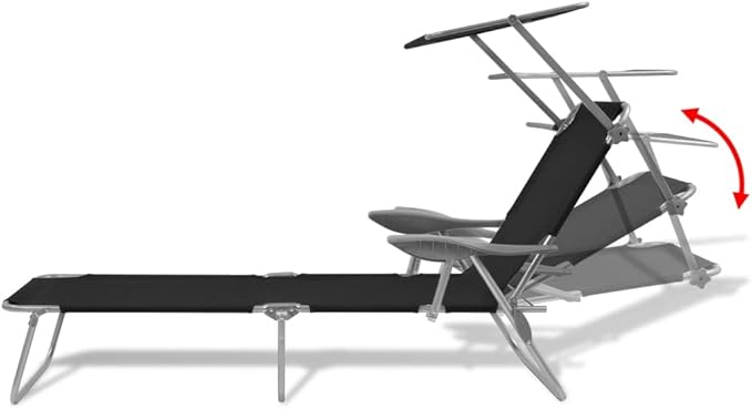Sun Lounger, Outdoor All-Weather Patio Chaise Lounge Chair, Outdoor Recliner Lounge Chair Sun Loungers, for Garden - Photo 7