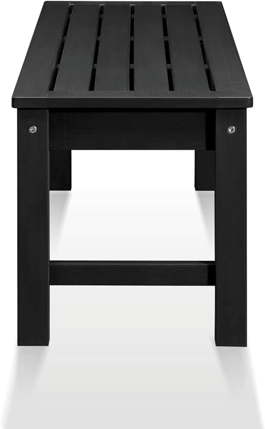 Psilvam Knight Bench Set of 2, Two Person Outdoor Poly Lumber Patio Backless Bench - Photo 5