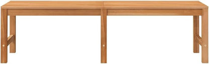 Bench Teak Solid Teak Wood Patio Bench Yard for Balcony Outdoor 59.1 in Long Durable Garden