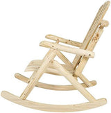 Outdoor Wooden Log Adirondack Rocker, Rocking Chair, Natural Wood - Adirondack Style - Photo 6