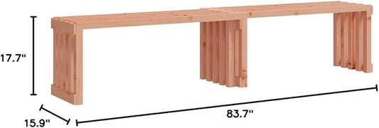 Garden Bench Natural Douglas Solid Douglas Wood Large Backyard Furniture Patio Furniture Outdoor Seating Outdoor Seating for Outdoor Courtyard Yard Deck