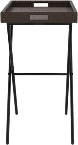 Folding Tray Table, Outdoor coffee table Outdoor Dining Table Outdoor side table Patio table Patio Bistro Accent Table - Photo 6