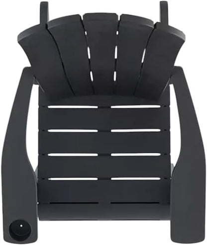Modern Adirondack Chair with Cup Holder, Outdoor Patio Furniture (Graphite Gray)