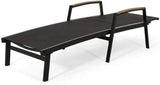 Christopher Knight Home Teresa Outdoor Aluminum Chaise Lounge with Mesh Seating (Set of 2), Black - Photo 10