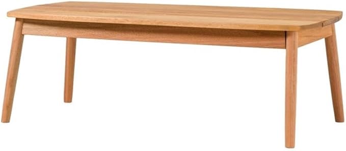 Pemberly Row Modern Outdoor Coffee Table, Solid Eucalyptus Wood, Natural Finish, Spindle Style, Small Space-Friendly - Photo 4